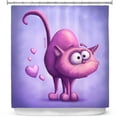 thumbnail image 1 of Shower Curtains 70" x 93" from DiaNoche Designs by Tooshtoosh - The Cat II, 1 of 1