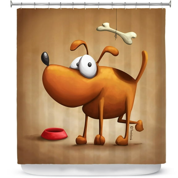 Shower Curtains 70" x 93" from DiaNoche Designs by Tooshtoosh - The Dog II