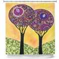 thumbnail image 1 of Shower Curtains 70" x 93" from DiaNoche Designs by Valerie Lorimer - Electric Spring, 1 of 1