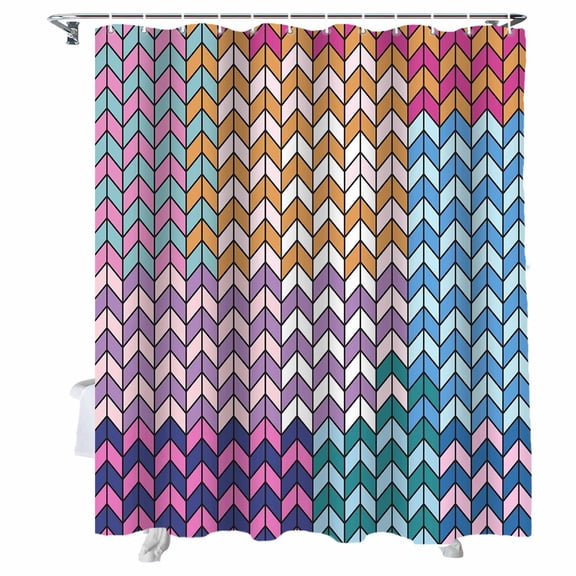 Shower Curtains Abstract Texture Bath Curtain Colorful Modern Art Waterproof Bathroom Shower Curtain Set with Hooks Decoration 72 x 72 Inches