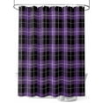 thumbnail image 1 of Shower Curtains for Bathroom-36"x72", Halloween Buffalo Checked Plaid Waterproof Bath Curtain Grommet Shower Curtain Set with Hooks, Black and Purple Washable Bath Accessories, 1 of 6