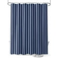 thumbnail image 1 of Shower Curtains for Bathroom-36"x78", Nautical Navy Blue and White Stripe Waterproof Bath Curtain Grommet Shower Curtain Set with Hooks, Modern Minimalist Art Washable Bath Accessories, 1 of 6