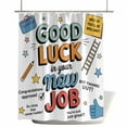 thumbnail image 1 of Shower Curtains for Bathroom-66"x72",Good Luck New Job Quote Waterproof Bath Curtain Grommet Shower Curtain Set with Hooks,Congratulations Your're Great Washable Bath Accessories, 1 of 7