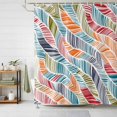 thumbnail image 1 of Shower Curtains for Bathroom, Abstract Beach Waterproof Fabric Shower Curtain, Summer Colorful Coastal Ocean Sea Wave Decorative Bathroom Curtain for Bathtub, 72"x72", No Hooks Included, 1 of 9