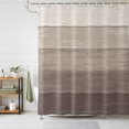 thumbnail image 1 of Shower Curtains for Bathroom, Brown Beige Ombre Waterproof Fabric Shower Curtain, Farmhouse Vintage Wooden Striped Decorative Bathroom Curtain for Bathtub, 72"x72", No Hooks Included, 1 of 9