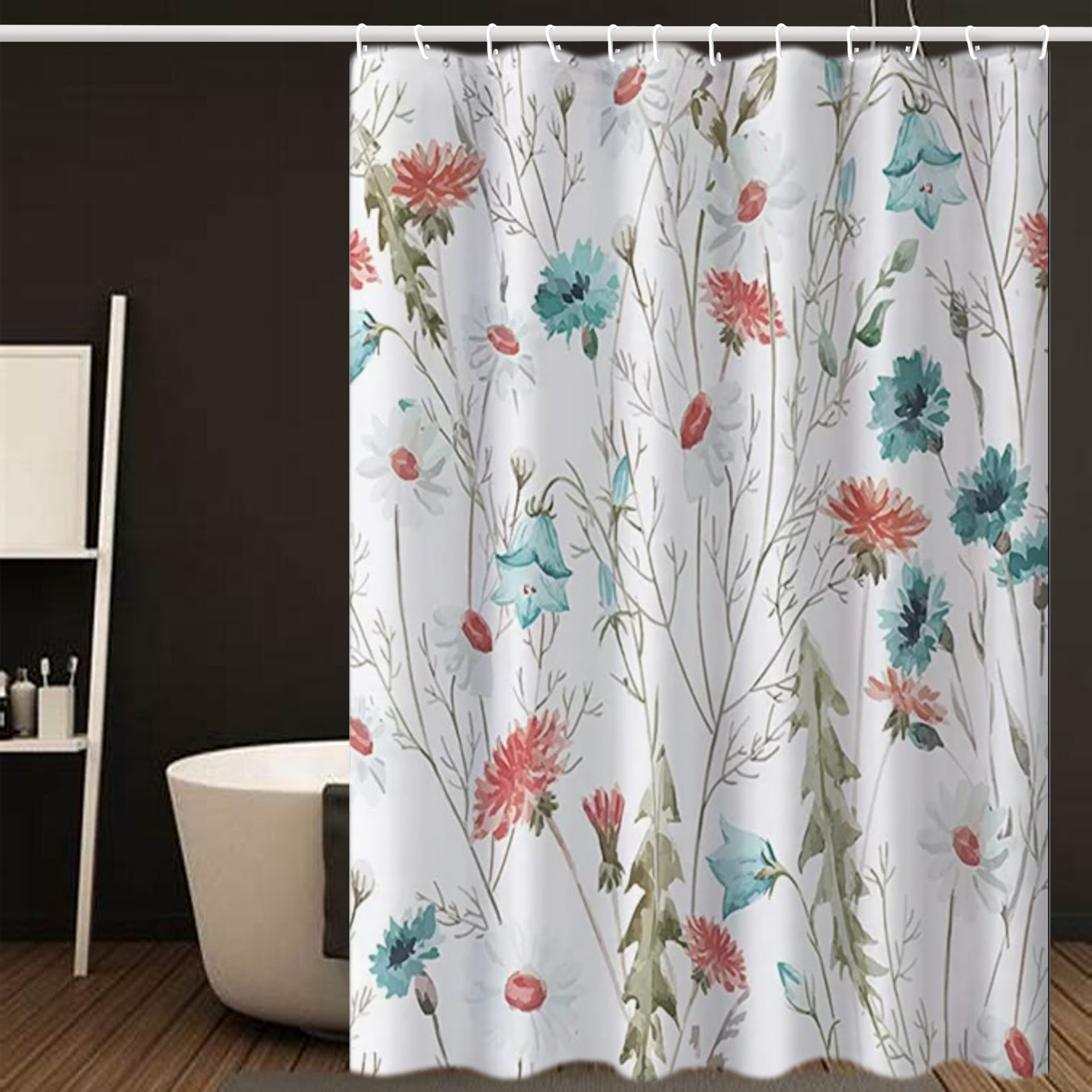 Shower Curtains for Bathroom, Floral Shower Curtain Set Farmhouse