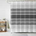 thumbnail image 1 of Shower Curtains for Bathroom, Gradient Grey Striped Waterproof Fabric Shower Curtain, Simple Farm Stripes Minimalist Decorative Bathroom Curtain for Bathtub, 72"x72", No Hooks Included, 1 of 9