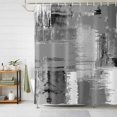 thumbnail image 1 of Shower Curtains for Bathroom, Grey Abstract Waterproof Fabric Shower Curtain, Modern Mottled Art Oil Painting Decorative Bathroom Curtain for Bathtub, 72"x78", No Hooks Included, 1 of 9