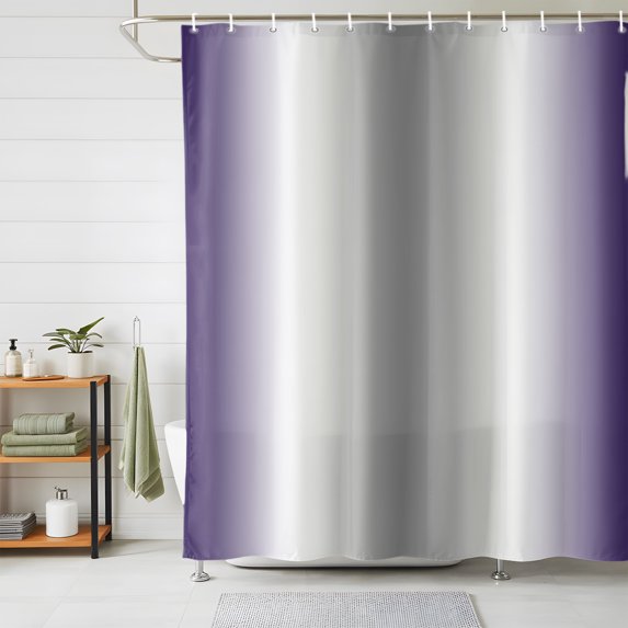 Shower Curtains for Bathroom, Purple Grey Waterproof Fabric Shower Curtain, Gray Farmhouse Modern Rustic Decorative Bathroom Curtain for Bathtub, 72"x72", No Hooks Included