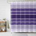 thumbnail image 1 of Shower Curtains for Bathroom, Purple Ombre Stripe Waterproof Fabric Shower Curtain, Farmhouse Striped Gradient Decorative Bathroom Curtain for Bathtub, 66"x72", No Hooks Included, 1 of 9