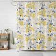 thumbnail image 1 of Shower Curtains for Bathroom, Yellow Blue Spring Floral Waterproof Fabric Shower Curtain, Summer Botanical Farmhouse Decorative Bathroom Curtain for Bathtub, 66"x72", No Hooks Included, 1 of 9