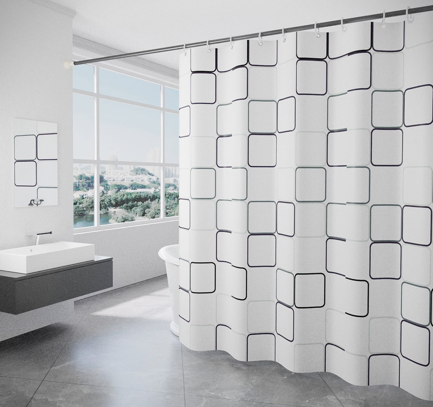 Shower Curtains, Cotton Shower Curtain, Shower Curtain Polyester Shower ...
