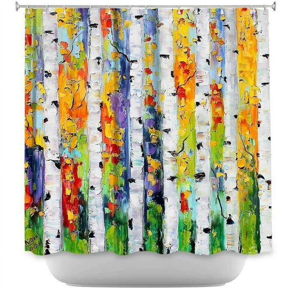 Shower Curtains - DiaNoche Designs - Birch Trees