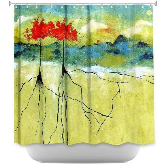 Shower Curtains - DiaNoche Designs - Deep Roots