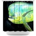 thumbnail image 1 of Shower Curtains - DiaNoche Designs - Deep Sea Life- Mahi Mahi Fish, 1 of 1