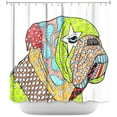 thumbnail image 1 of Shower Curtains - DiaNoche Designs - English Bulldog White, 1 of 1