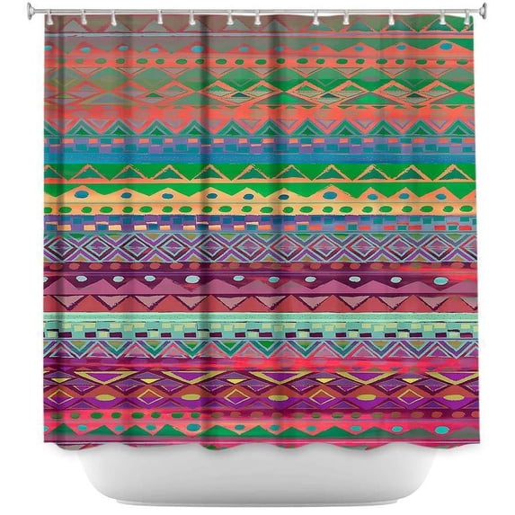 Shower Curtains - DiaNoche Designs - Ethnic Brazalet