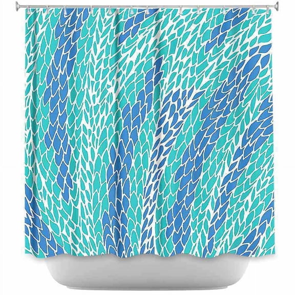 Shower Curtains - DiaNoche Designs - Flying Feathers