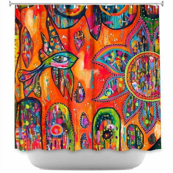 Shower Curtains - DiaNoche Designs - Flying Fish