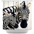 thumbnail image 1 of Shower Curtains 70" x 73" from DiaNoche Designs by Will Bullas - Madonna Serengeti Zebra, 1 of 1