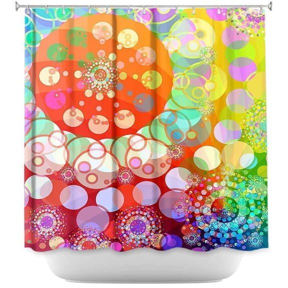 Shower Curtains - DiaNoche Designs - Merry Go Round Spinning