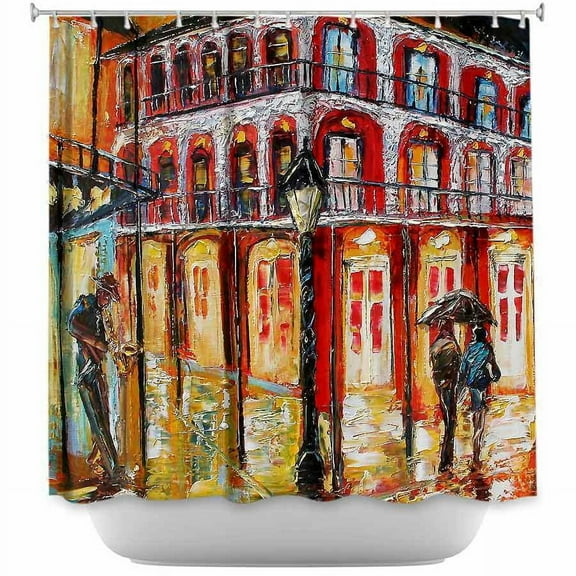 Shower Curtains - DiaNoche Designs - New Orleans French Quarter