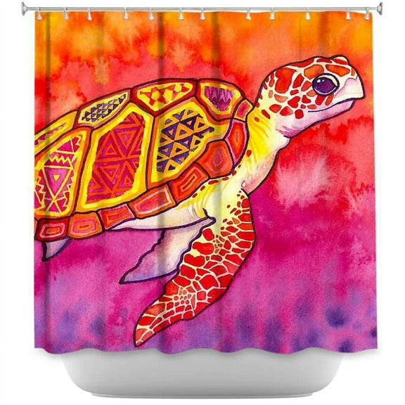 Shower Curtains - DiaNoche Designs - Seaturtle Spirit