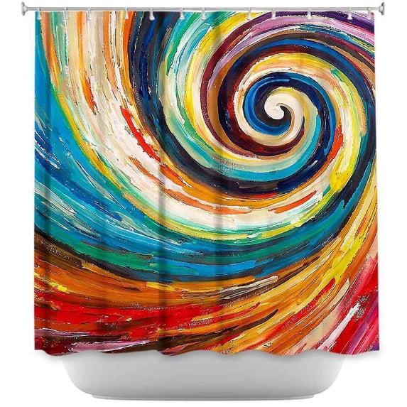 Shower Curtains - DiaNoche Designs - Spiral II