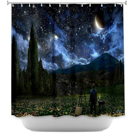 Shower Curtains - DiaNoche Designs - Starry Night