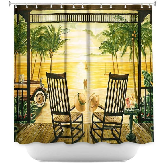 Shower Curtains - DiaNoche Designs - Sunset Serenade
