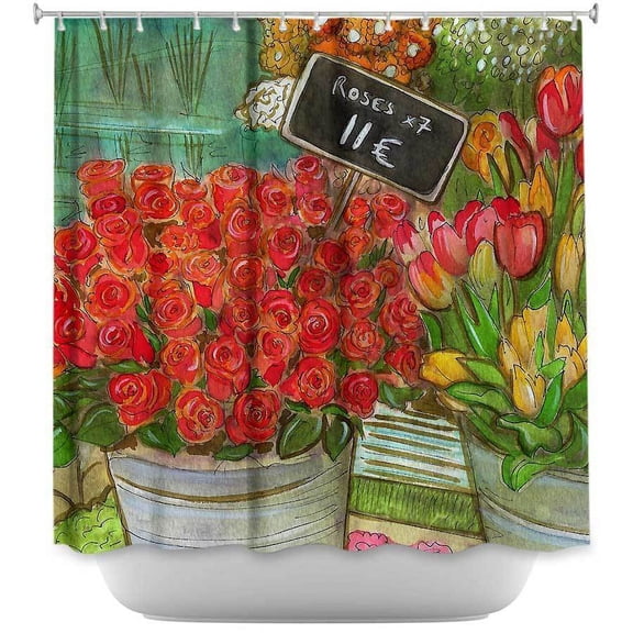 Shower Curtains 70" x 73" from DiaNoche Designs by Diana Evans - The Paris Flower Shop