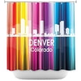 thumbnail image 1 of Shower Curtains 70" x 73" from DiaNoche Designs by Angelina Vick - City II Denver Colorado, 1 of 1