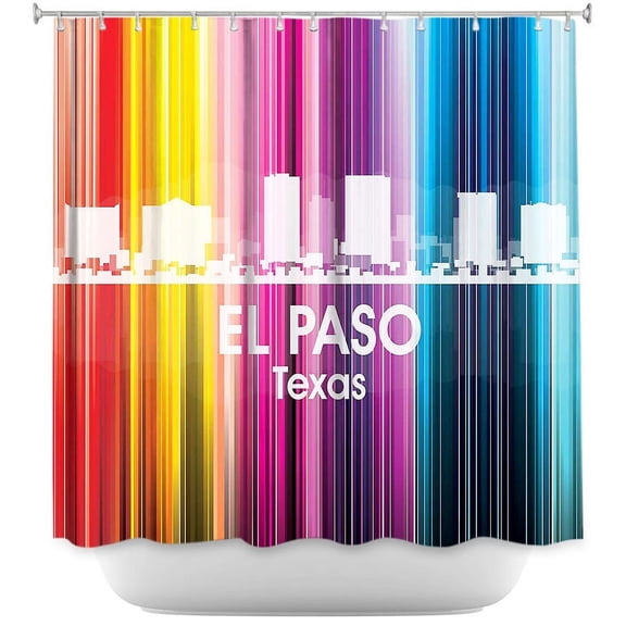 Shower Curtains 70" x 73" from DiaNoche Designs by Angelina Vick - City II El Paso Texas