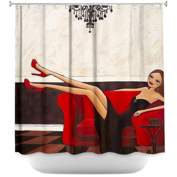 Shower Curtains - DiaNoche Designs by Denise Daffara - A Night To Remember