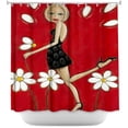 thumbnail image 1 of Shower Curtains - DiaNoche Designs by Denise Daffara - Loves Me Not Loves Me, 1 of 1