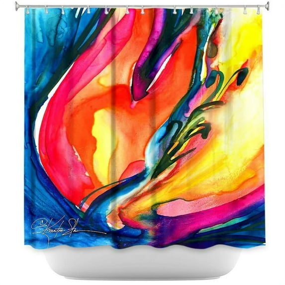 Shower Curtains - DiaNoche Designs by Kathy Stanion - Soul Flower No 6