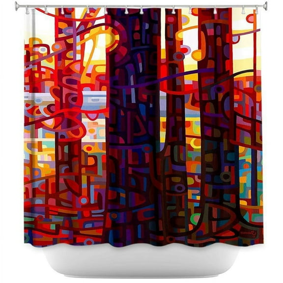 Shower Curtains - DiaNoche Designs by Mandy Budan - Carnelian Morning