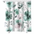 thumbnail image 1 of Shower Curtains Flower Bath Curtain Watercolor Flowers Waterproof Bathroom Shower Curtain Set with Hooks Decoration 72 x 72 Inches, 1 of 1