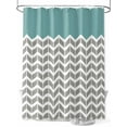 thumbnail image 1 of Shower Curtains Herringbone Pattern Bath Curtain Vintage Turquoise Grey Waterproof Bathroom Shower Curtain Set with Hooks Decoration 72 x 72 Inches, 1 of 7