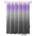 thumbnail image 1 of Shower Curtains Ombre Grey Purple Bath Curtain Gradient Stripes Waterproof Bathroom Shower Curtain Set with Hooks Decoration 72 x 84 Inches, 1 of 7