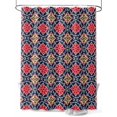 thumbnail image 1 of Shower Curtains Retro Kaleidoscope Bath Curtain Blue Argyle Pattern Waterproof Bathroom Shower Curtain Set with Hooks Decoration 72 x 84 Inches, 1 of 7
