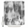 thumbnail image 1 of Shower Curtains Sets for Bathroom Decor Modern Stripe Abstract Style Waterproof Bathroom Curtain with Hooks, Black White Gradient for Bathroom Decor,72x72IN, 1 of 7