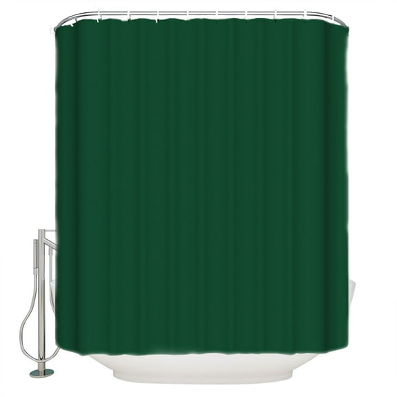 Shower Curtains Sets for Bathroom Decor Dark Hunter Green Waterproof Bathroom Curtain with Hooks, Olive Green for Bathroom Decor,72x72IN