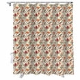 thumbnail image 1 of Shower Curtains Vintage Floral Bath Curtain Spring Flower Birds Waterproof Bathroom Shower Curtain Set with Hooks Decoration 72 x 72 Inches, 1 of 7
