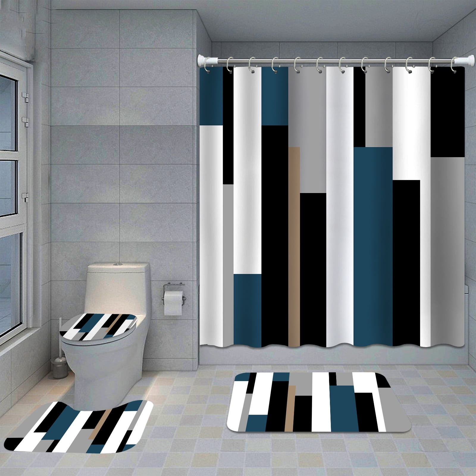 Shower curtains and rug sets outlet