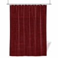 thumbnail image 1 of Shower Curtains for Bathroom-36"x72",Classic Solid Dark Red Waterproof Bath Curtain Grommet Shower Curtain Set with Hooks, 1 of 9