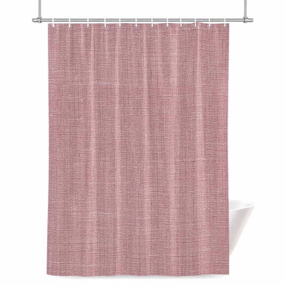 Shower Curtains for Bathroom-36"x72",Naked Pink Solid Color Waterproof Bath Curtain Grommet Shower Curtain Set with Hooks