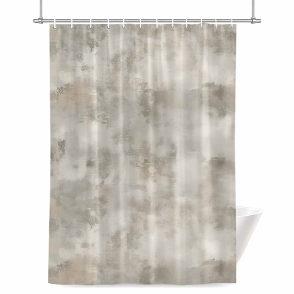 Shower Curtains for Bathroom-36"x72",Retro Marble Slate Pattern Waterproof Bath Curtain Grommet Shower Curtain Set with Hooks