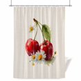 thumbnail image 1 of Shower Curtains for Bathroom-36"x72",Watercolor Cherry Waterproof Bath Curtain Grommet Shower Curtain Set with Hooks, 1 of 9