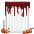thumbnail image 1 of Shower Curtains for Bathroom-60"x72",Halloween Pattern Waterproof Bath Curtain Grommet Shower Curtain Set with Hooks, 1 of 9